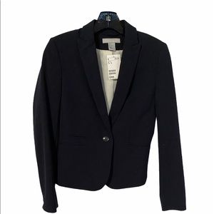 SINGLE BREASTED NAVY BLAZER H&M
